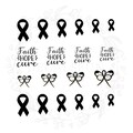 Black Ribbon Melanoma Nail Art Water Decals product logo
