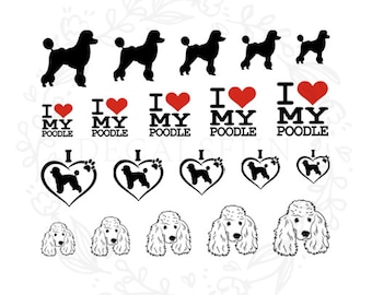 Poodle Nail Art Water Decals