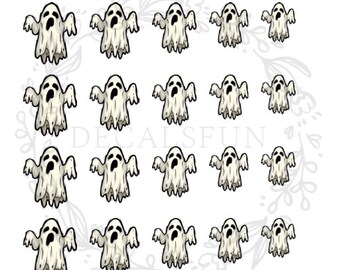 Halloween Ghost Nail Art Water Decals