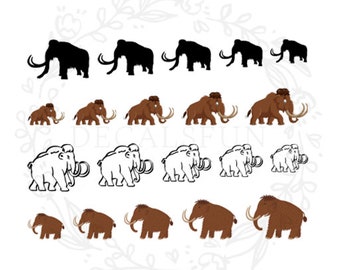 Naklejki wodne Mammoth Nail Art