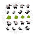 Skunk Nail Art Water Decals product logo