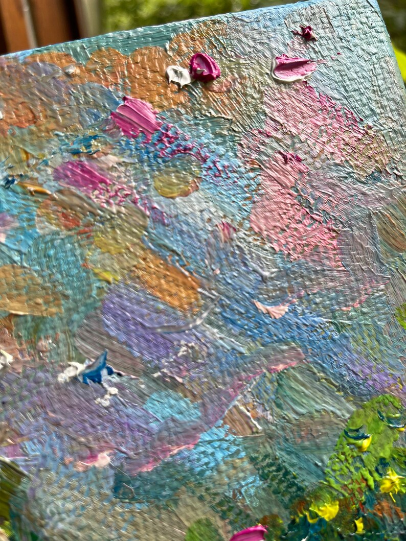 13.8x9.8 Oil Painting Original on Canvas. Field of Etsy