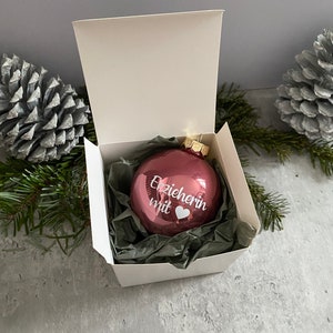 Gift educator - Christmas ball with name big - Christmas gift under 10 Euro - individual Christmas gifts