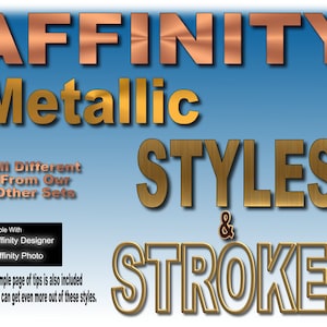 Affinity Metallic Fill & Stroke Styles