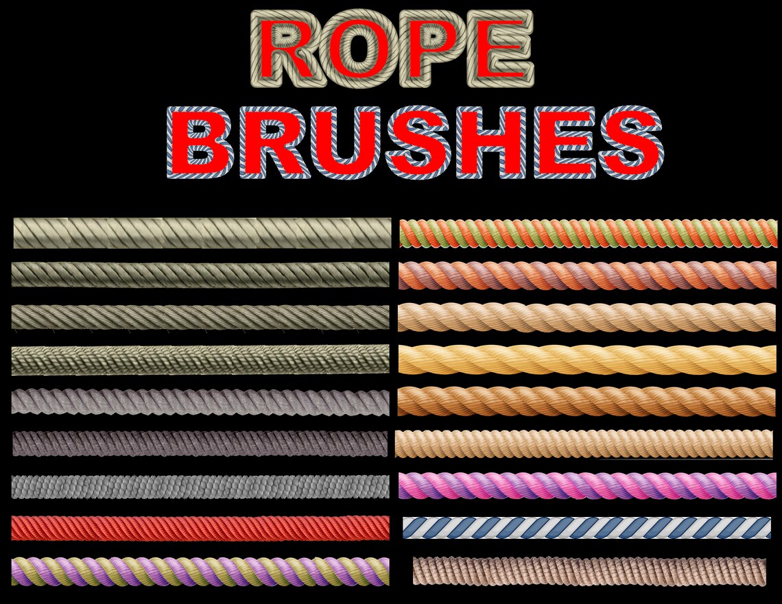 Affinity: Rope Brushes - Etsy