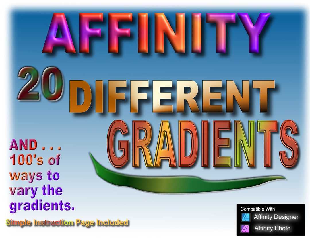 Affinity: Gradient Swatches - Etsy