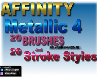 Affinity Metallic 4 Brushes & Stroke Styles