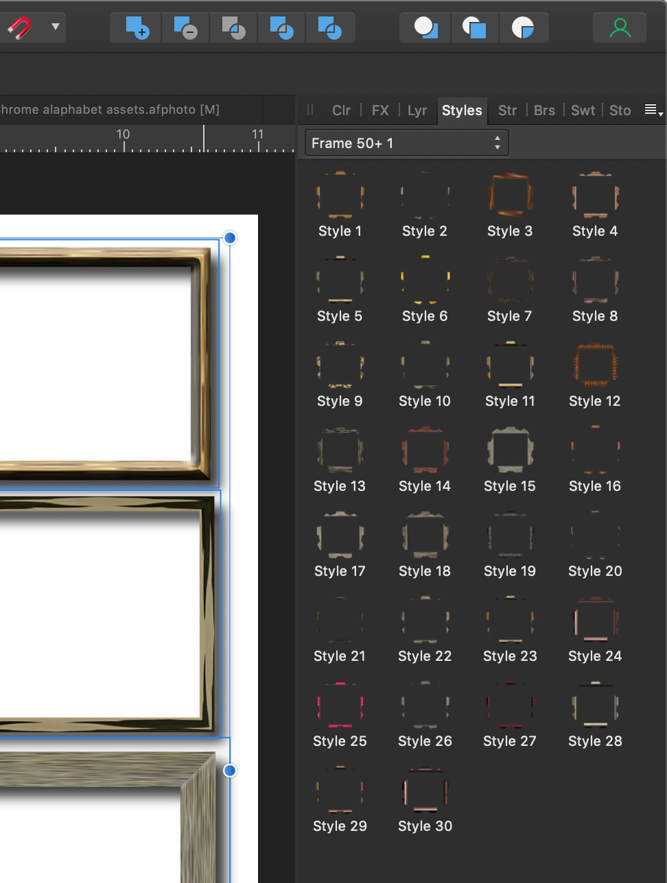Affinity: 50 Plus Frame Styles - Etsy