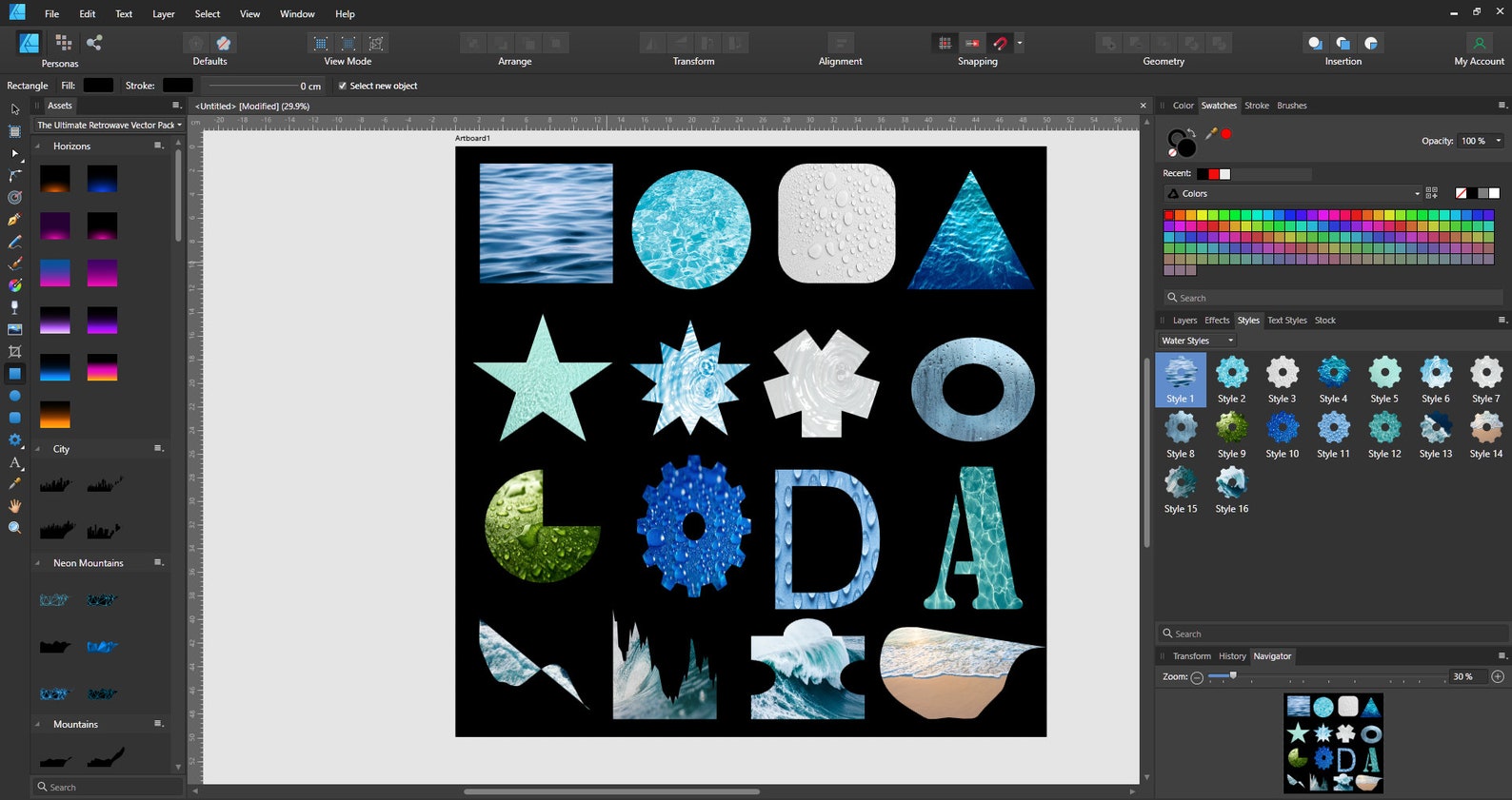 16 Affinity Water Styles for Designer (PDF Download) - Etsy