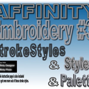 Affinity Embroidery 3 Stroke Styles
