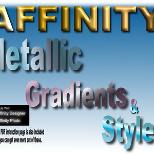 Affinity Metallic Gradients & Styles