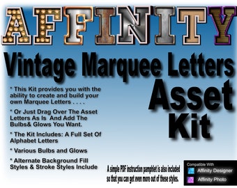 Affinity -- Vintage Marquee Letters Kit