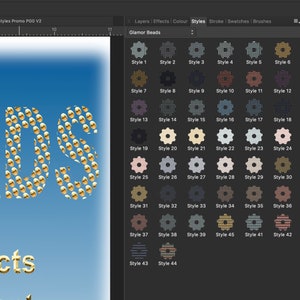 Affinity Serif -- Glamour Beads Styles - Etsy