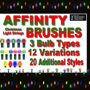 Affinity: Christmas Tree Light Strings Brushes