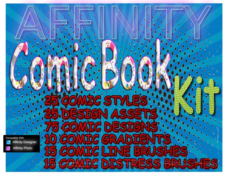 Affinity: Comic Book Kit - Etsy