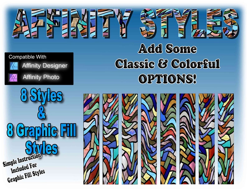 Affinity Stained Glass Styles - Etsy