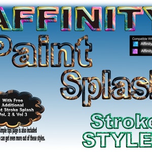 Affinity -- Paint Splash Stroke Styles