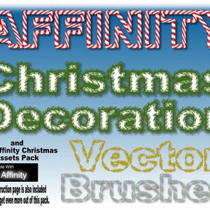 Affinity -- Pinceaux pour décoration de Noël