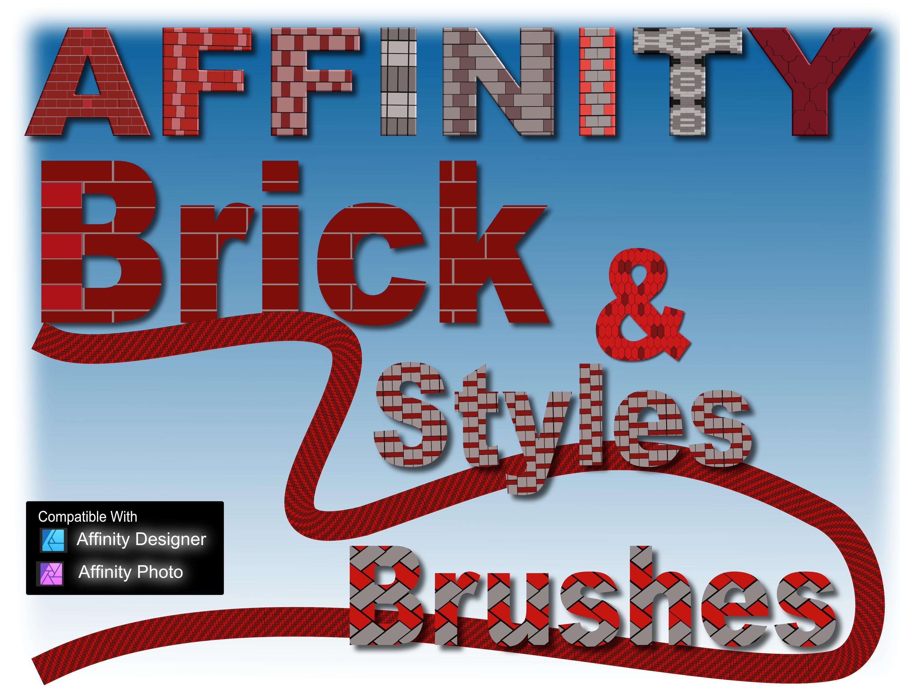 Affinity Brick Styles, Image Brushes & Intensity Brushes