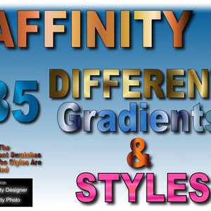 Affinity: Gradients 35 --  Swatches & Styles