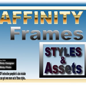 Affinity Frame Styles - 12 Rahmenstile und 20 Rahmenelemente