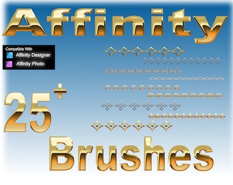 Affinity Serif -- 25種類のリンクブラシ