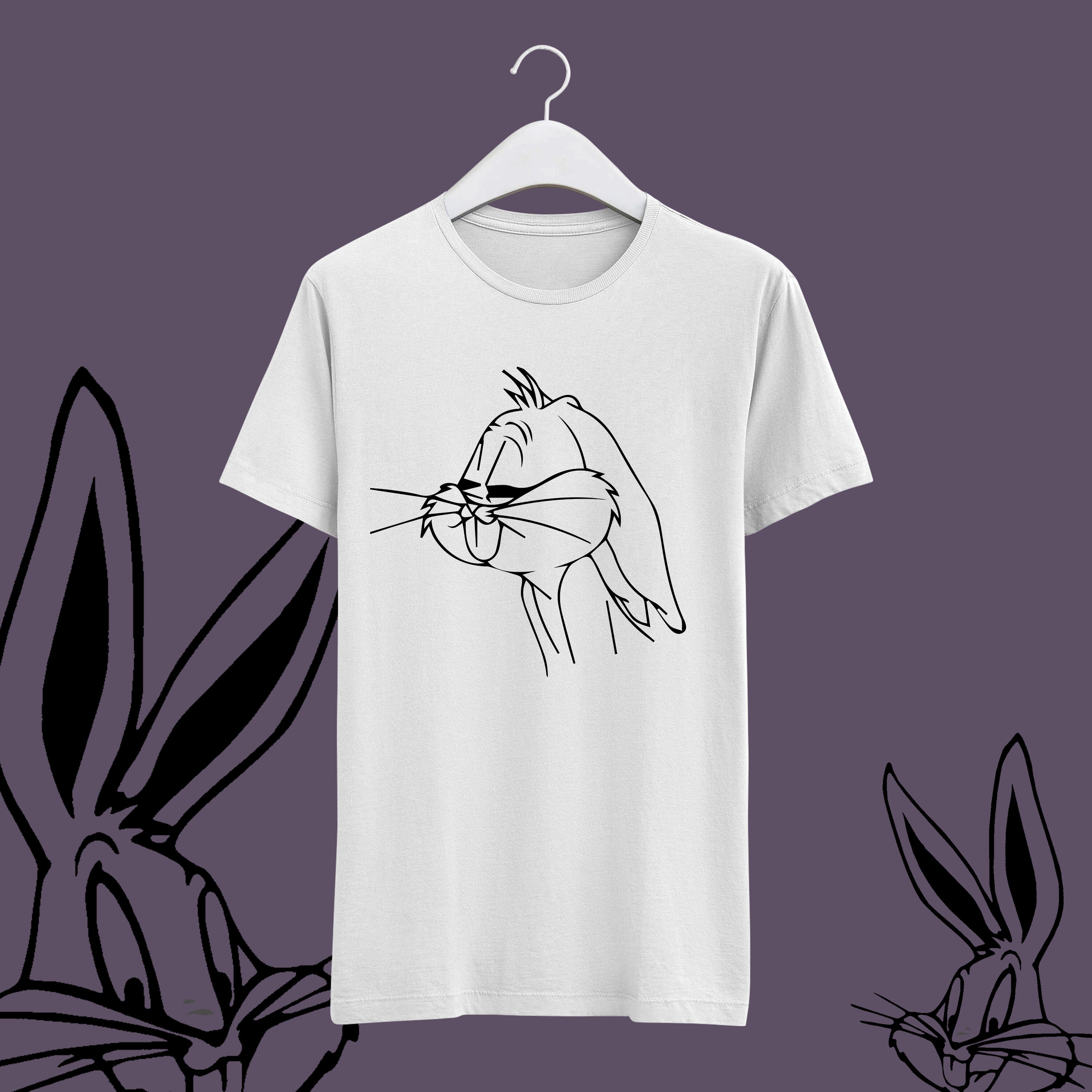 Bugs Bunny Shirt, Unisex Tshirt, Looney Tunes Character Tshirt, Black