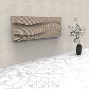 Parametric Wall Art 7 Sine : Sine • Router-Cut Files • CNC Files • Vector Files • .dxf • .dwg • .svg • .pdf