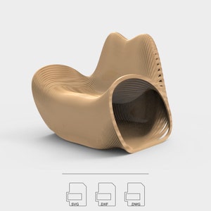 Parametric Armchair CNC Router Cut Files (Digital Download)