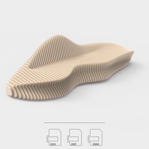 Parametric Bench: Zia Router-Cut Files CNC Files for Cutting Vector Files .dxf .dwg .svg .pdf image 1