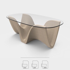 Parametric Dinner Table Surge • Router-cut Files • CNC Files • Vector ...