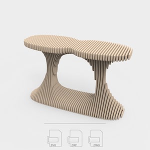 Parametrische console: omni • Moderne CNC-meubels • Gefreesde vectorbestanden • Dxf Svg Dwg Pdf
