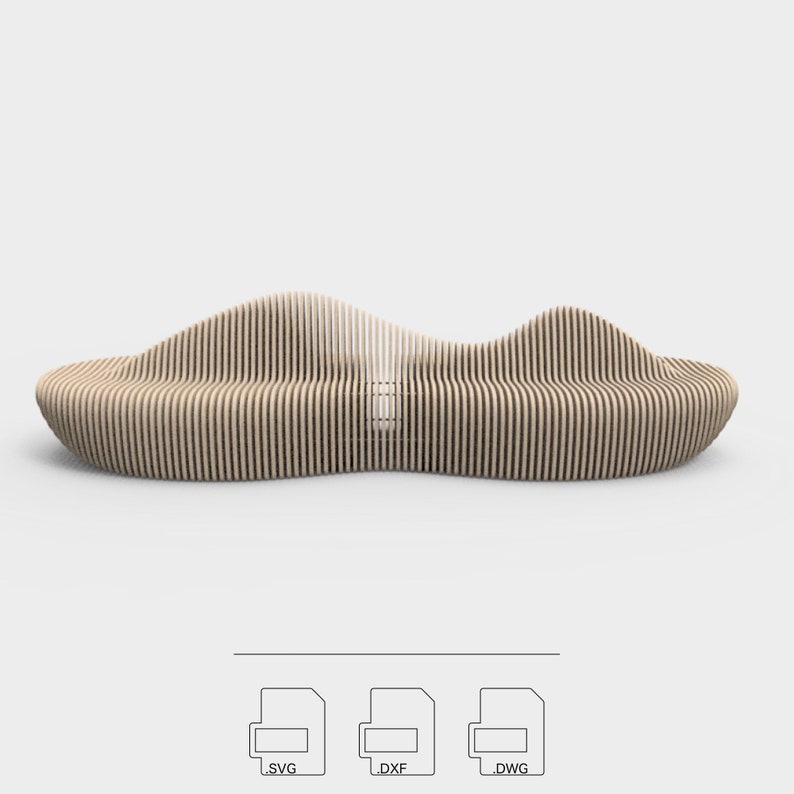 Ondulating Bench Aso Parametric Bench CNC Router Files (digital Download) - Etsy