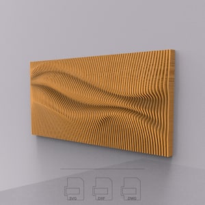Parametric Wall Art 6 : Crimp• Router-Cut Files • CNC Files • Vector Files • .dxf • .dwg • .svg • .pdf