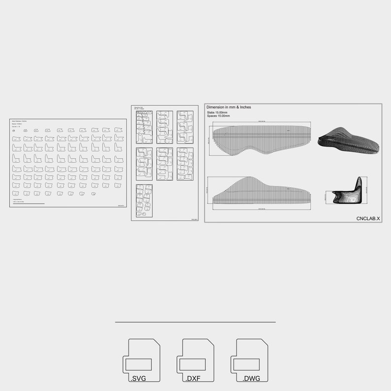 Parametric Bench: Zia Router-Cut Files CNC Files for Cutting Vector Files .dxf .dwg .svg .pdf image 7