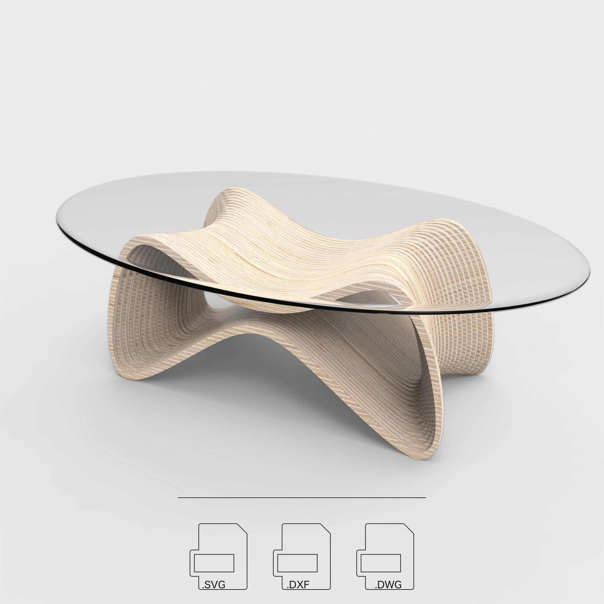 Parametric Controller Table • Modern CNC Design • Router-cut Vector ...