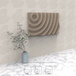 Ripple Wall Art CNC Files: Parametric Sine Wave Design (Digital Download)