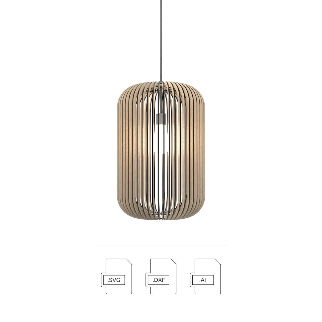 Light Design Dxf Birdcage Pendant Lamp Laser Cut Files • CNC Lighting Design • Dxf Ai ...