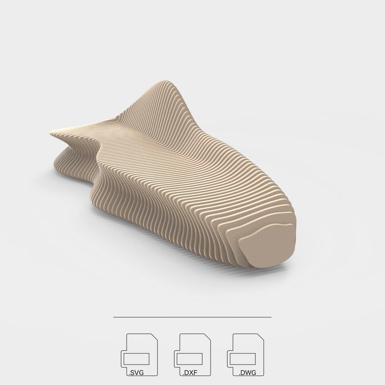 Parametric Bench: Zia Router-Cut Files CNC Files for Cutting Vector Files .dxf .dwg .svg .pdf image 3