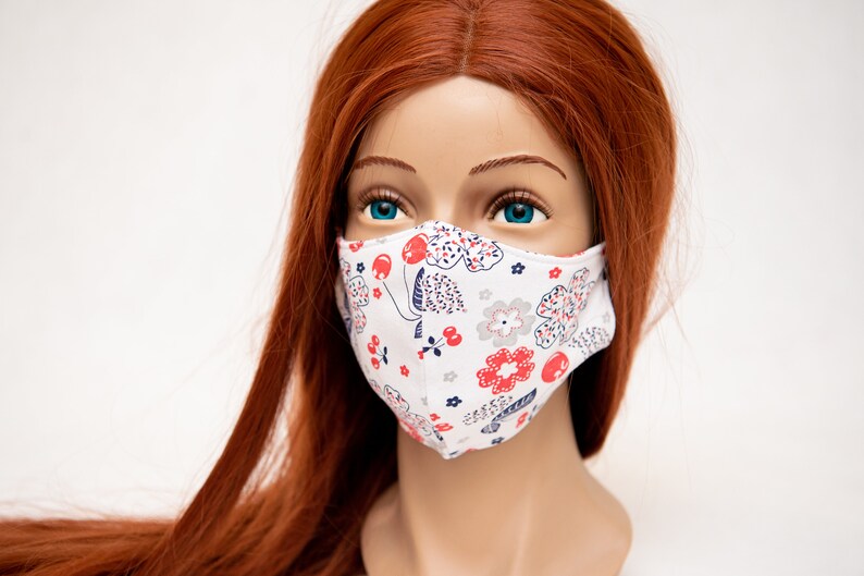 Cloth Face Mask Washable Floral Face Mask Womens Face Mask Etsy