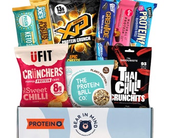 High Protein Snacks Hamper - Ideal Gym Gifts for Men and Women