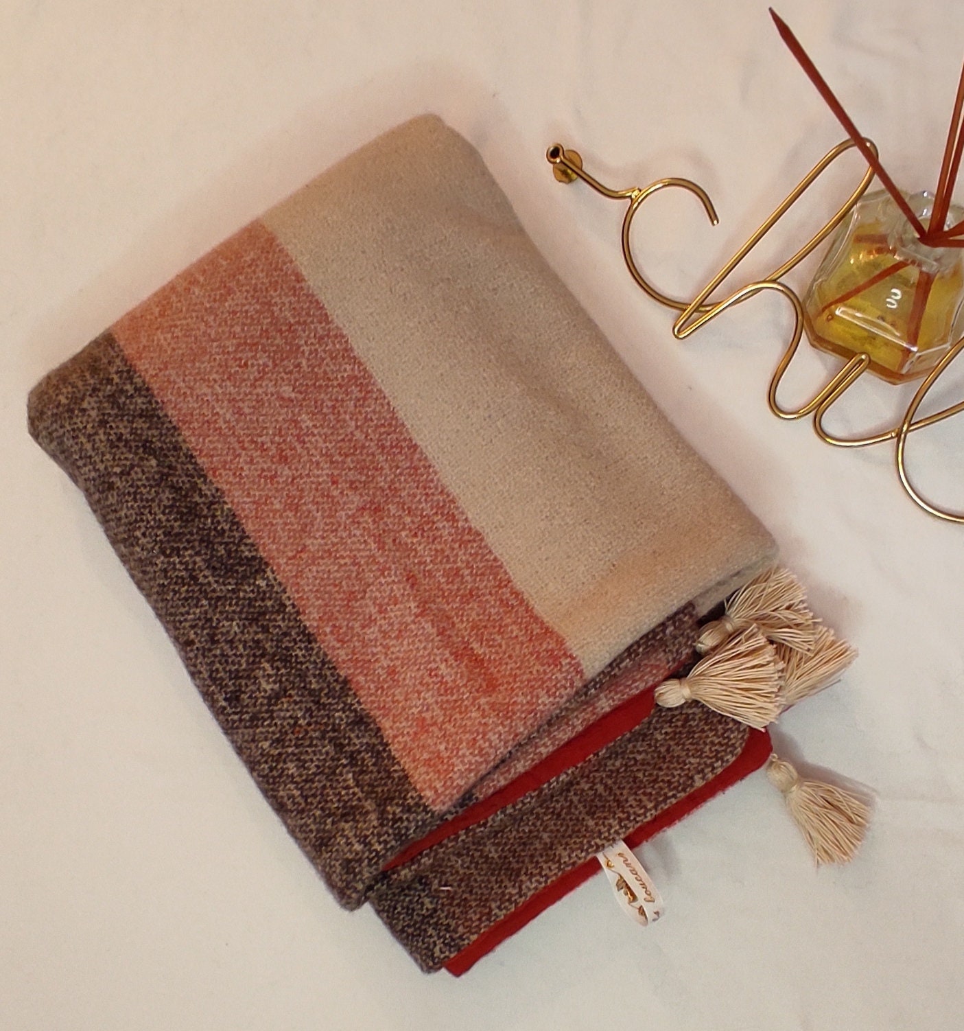 Couverture Bébé Hiver Gaze de Coton-Fait Main