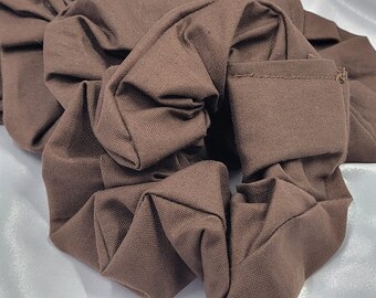 Espresso Cotton Scrunchies