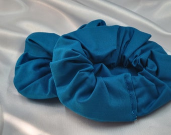 Azure Cotton Scrunchies