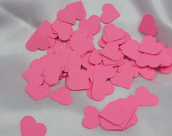 Pink Heart Paper Confetti