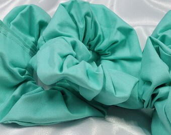 Sea Glass Cotton Scrunchies