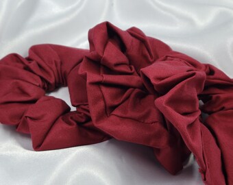 Barn Red Cotton Scrunchies