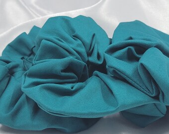 Lagoon Cotton Scrunchies