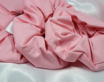 Antique Pink Cotton Scrunchies