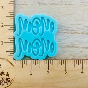 Mom Earrings Silicone Mold for Resin, Mom Resin Mold, Mom Resin Earrings mold, Mom word Dangle Earrings